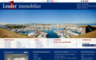 leader-immobilier.com website preview
