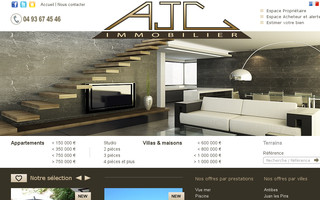 ajcimmobilier.fr website preview