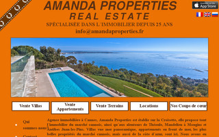 amandaproperties.fr website preview