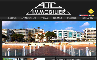 ajcimmobiliercannes.fr website preview