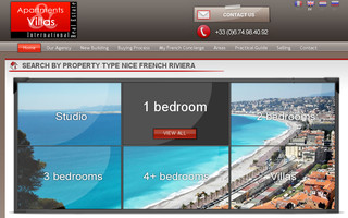 apartments-villas-french-riviera.com website preview