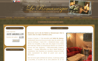 hotel-romanesque.com website preview