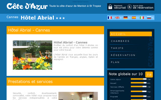 hotel-abrial-cannes.cote.azur.fr website preview