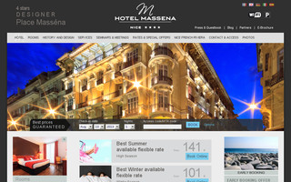 hotel-massena-nice.com website preview