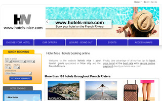 hotels-nice.com website preview