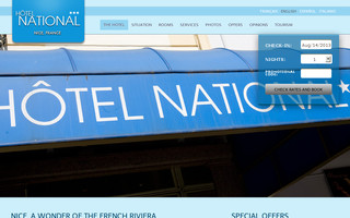 hotelnationalnice.com website preview