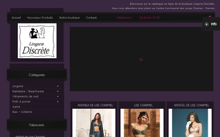 lingerie-discrete.fr website preview