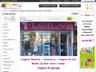 flora-lingerie.fr website preview