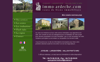immo-ardeche.com website preview
