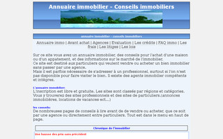 immofree.free.fr website preview