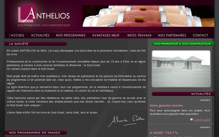 anthelios.fr website preview
