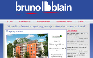 brunoblain-promotion.com website preview