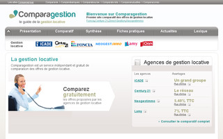 comparagestion.fr website preview