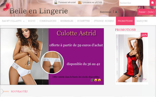 belle-en-lingerie.fr website preview