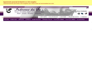 indecencedessens.fr website preview