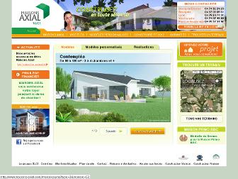 maisons-axial.com website preview