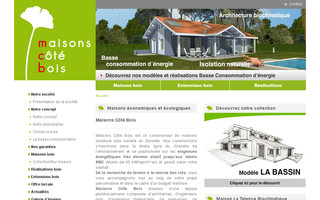 maisons-cote-bois.fr website preview