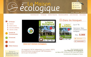 la-maison-ecologique.com website preview