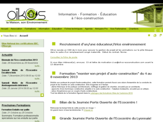 oikos-ecoconstruction.com website preview