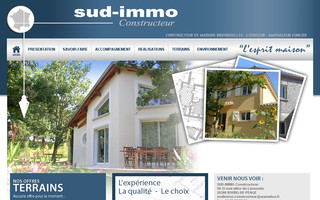 sudimmoconstructeur.com website preview