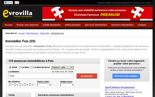 immobilier-foix.evrovilla.com website preview