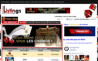 casinolistings.fr website preview