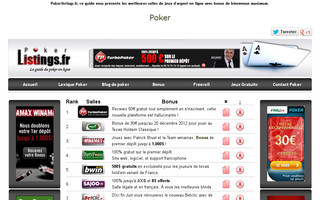 pokerlistings.fr website preview