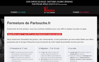 partouche.fr website preview