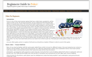 pokerbeginnerguides.com website preview