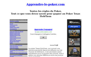apprendre-le-poker.com website preview