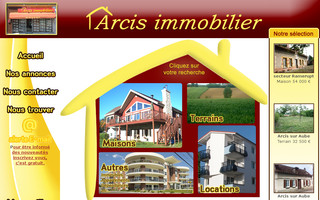 arcis-immobilier.fr website preview