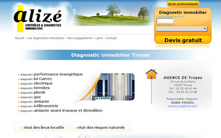 troyes.diagnostic-alize.fr website preview