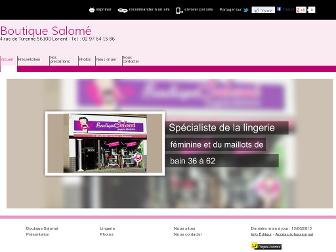 boutique-lingerie-salome.fr website preview