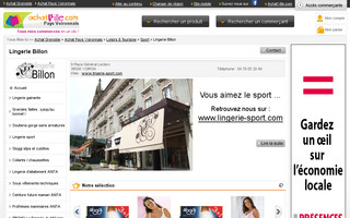 lingerie-billon.fr website preview