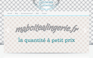 christelle-collection.fr website preview