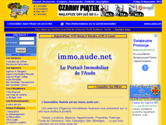 immo.aude.net website preview