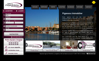 agence-pigassou-immobilier-narbonne-plages-vente.com website preview