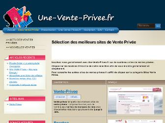 une-vente-privee.fr website preview