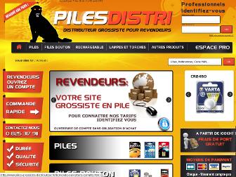 piles-grossiste-distributeur.fr website preview