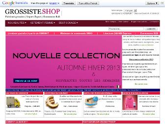 grossisteshop.fr website preview