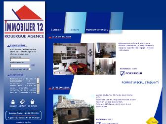 immobilier12.fr website preview