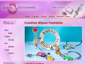 entreguillemets-bijoux.fr website preview