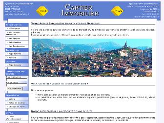 cartier-immobilier.fr website preview