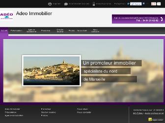 adeo-immobilier.fr website preview