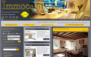immocaen.com website preview