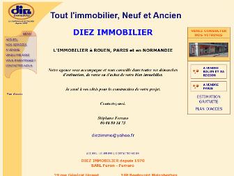 diez-immobilier.fr website preview