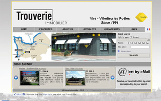 trouverie-immobilier.fr website preview