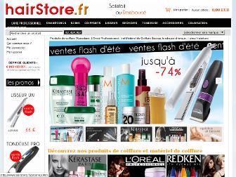 hairstore.fr website preview
