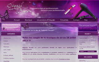 odyssee-beaute.fr website preview