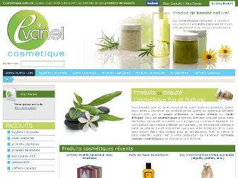 cosmetique-naturel-evanel.com website preview